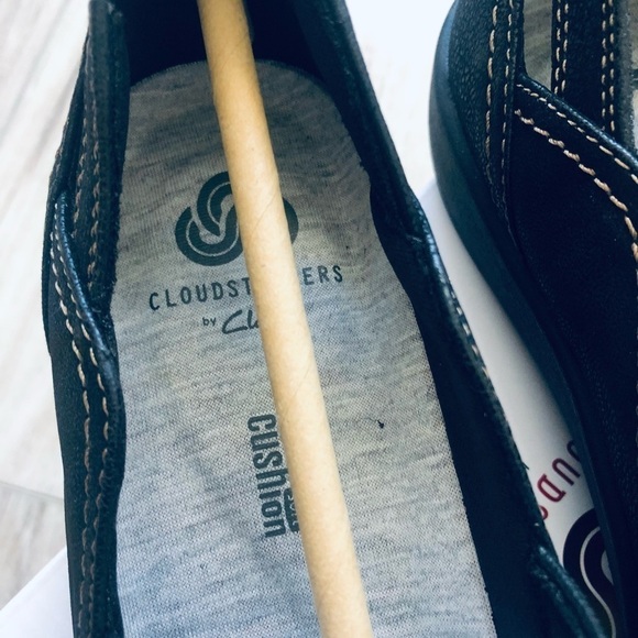 CLARKS Cloud Steppers Shoes Women’s Size 5.5 M Black - Picture 8 of 12